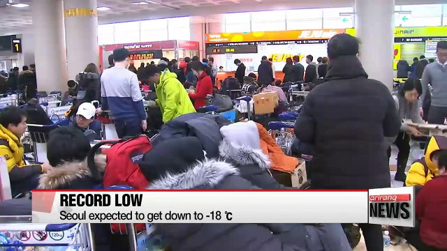 Severe cold wave freezes Korea and other parts of the world