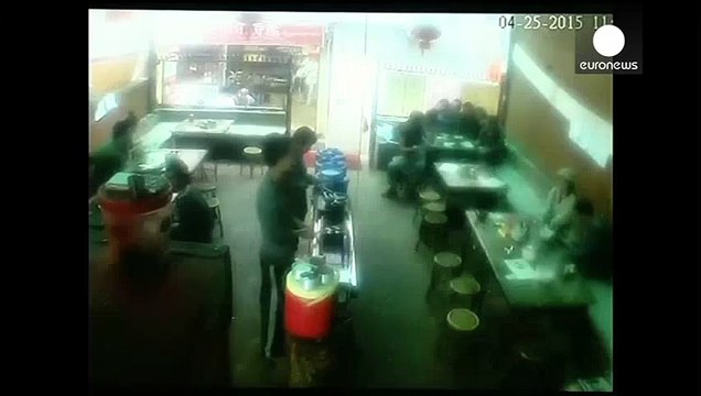 Shocking CCTV footage: Moment earthquake hits Nepal restaurant Biggest Earthquakes