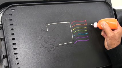 Un pancake en forme de Nyan Cat