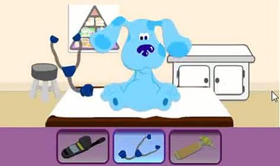 Blue at the doctor! is he sick or he just gone to do a check on his health?