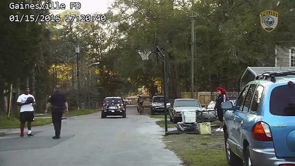 Officer White was recently dispatched to a call of kids playing basketball