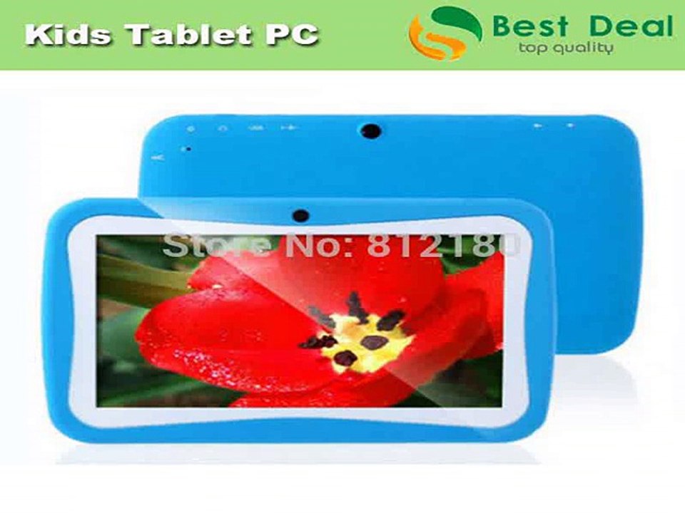 7 Inch Cheap Kids Tablet PC Android 4.1 RK3026 1.2GHz Dual Core 512MB RAM 4GB ROM Capacitive Screen Dual Cameras-in Tablet PCs from Computer