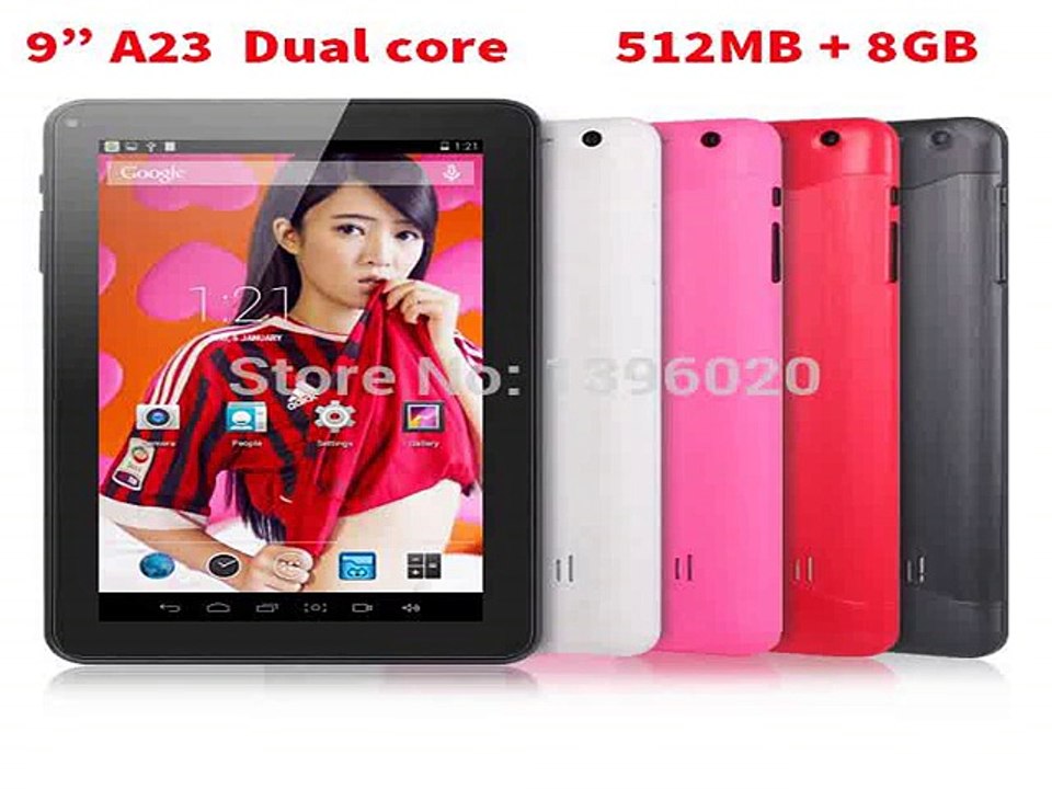 Cheap! 9 inch A23 Dual Core Tablet PC Dual camera 512M8G Android 4.2 capacitive WIFI TF card earphone Free shipping Multi color-in Tablet PCs from Computer