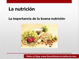 Nutrición y Ejercicios Para Ganar Estatura