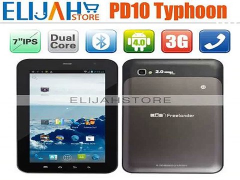 In Stock! MTK6577 Freelander PD10 Typhoon Android Tablet 7 inch IPS Dual Core Bluetooth GPS Built in 3G Phone call PC-in Tablet PCs from Computer