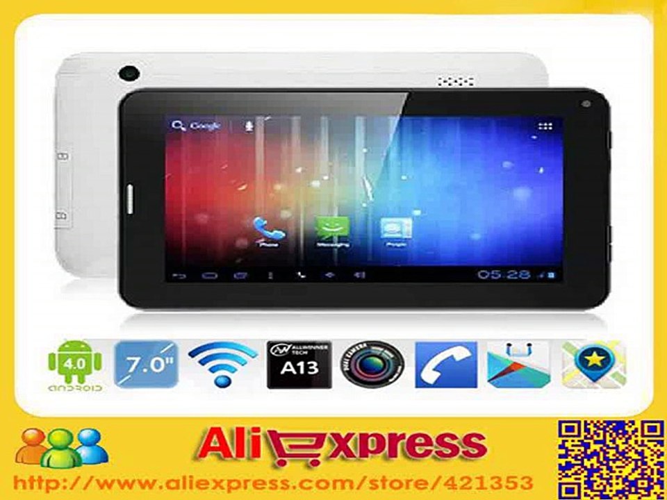 7 Android 4.0 Allwinner A13 512M 4GB Dual Camera Phone Call 2G/3G Tablet with Sim Card Slot Tablet PC With GSM-in Tablet PCs from Computer