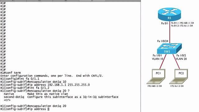 212.Configuring a Router-on-a-Stick