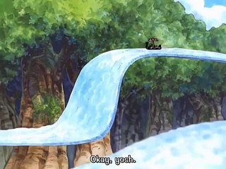 One Piece - Luffy mimics Zoro Sanji