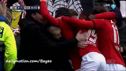Janssen GOAL  - AZ Alkmaar 2-1 Feyenoord - 24-01-2016 HD