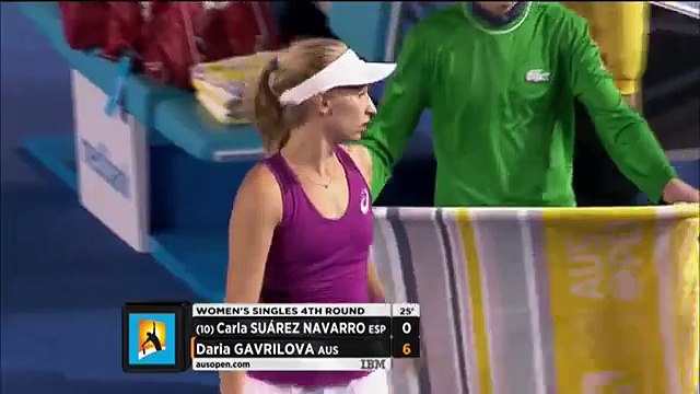 Carla Suarez Navarro v Daria Gavrilova highlights (4R) (720p Full HD)