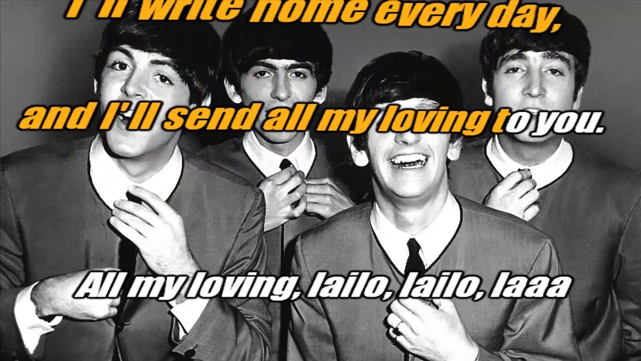 The Beatles - All my loving - karaoke lyrics