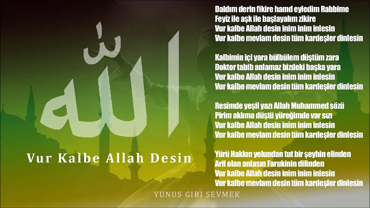 Vur Kalbe Allah desin | Zikirli ilahi