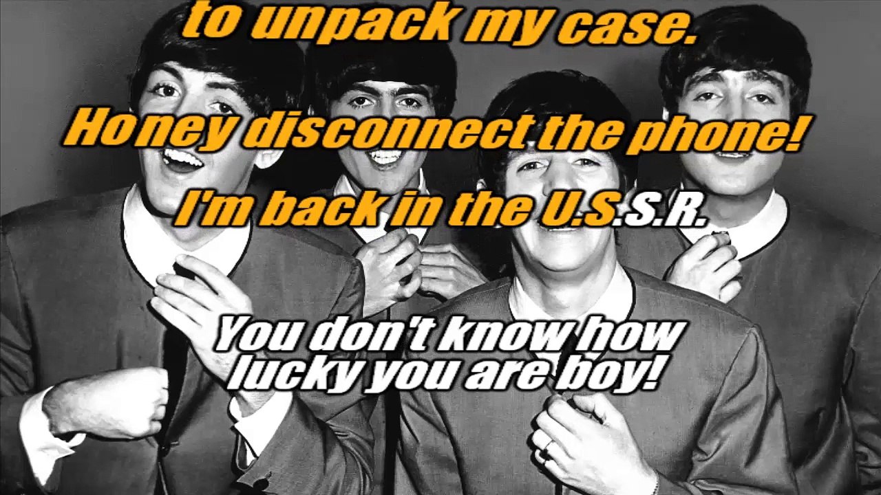 The Beatles - Back in the USSR - karaoke lyrics