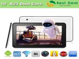 Tablet PC 10 Capacitive Screen A23 Dual Core Cheap 10 inch Tablet PC 3D Games Dual Camera 1.5GHz Android 4.2 6000MAH 1GB/8GB-in Tablet PCs from Computer