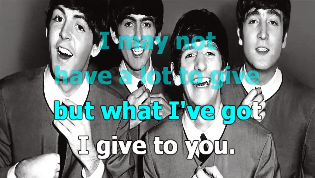 The Beatles - Cant buy me love - karaoke lyrics