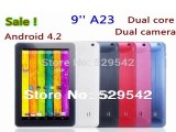 New 9 inch Android 4.2 Allwinner A23 dual core 512MB 8GB Capacitive Screen dual camera Tablet PC-in Tablet PCs from Computer