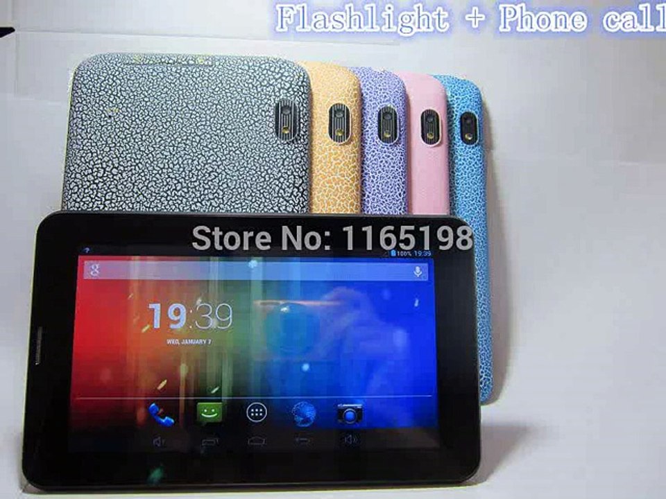 Good !!!7 inch 2G Phone call Tablet PC Android4.2 AllWinner A23 with Flashlight Bluetooth WIFI Dual Core Dual cameras 512MB/4GB-in Tablet PCs from Computer