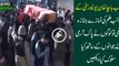 Namaz-e-Janaza Of Shaheed Student Of Bacha Univeristy.Watch How Victim Parents Hugging & Loving Pak Army