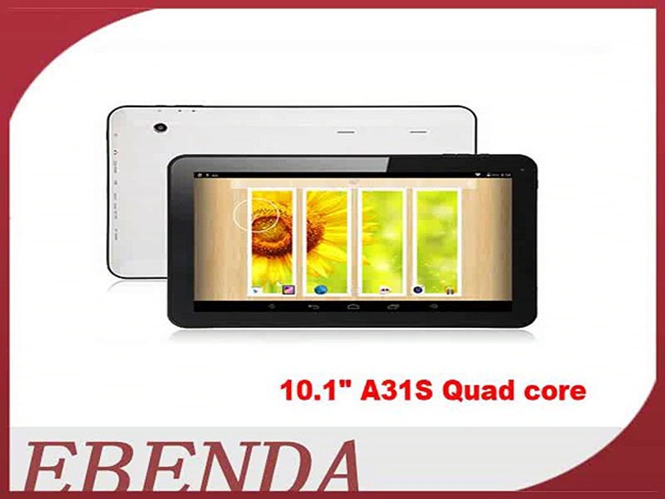android 4.4 tablet pc 10.1 inch allwinner a31s quad core 1GB 16GB Bluetooth HDMI Dual camera Capacitive screen 10.1 tablet-in Tablet PCs from Computer