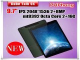 Original Cube Talk9X u65gt 3G MTK8392 Octa Core Tablet Pc 9.7 Inch  2048*1536 2G 16G Camera Front 2.0 Rear 8.0MP 3G GPS OTG-in Tablet PCs from Computer