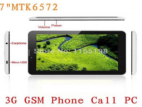 Good!!! 7 inch MTK 6572 flashligjt Bluetooth OTG WIFI 3g tablet Dual Cameras/Core Andriod 4.2 phone call Tablet PC 1024x600-in Tablet PCs from Computer
