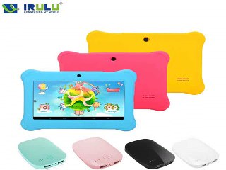 iRULU BabyPad Y1 7 Android 4.4 Tablet Quad Core With 6000 mAh Power Bank Google GMS Test 8GB Learning Kids Toy Case Education-in Tablet PCs from Computer
