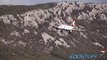 Strong Crosswind Landing - Austrian Airlines - Airbus A319 - SPU/LDSP Split airport Big Planes