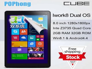 in stock! Cube iWork8 Dual os Win+Android Tablet PC 8.0 Inch HD 1280x800px 2GB RAM 32GB ROM Z3735 Quad Core-in Tablet PCs from Computer