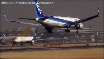 ☆春一番!!バウンド着陸!!!Strong Crosswind landing at Narita Airport!!成田空港 Big Planes