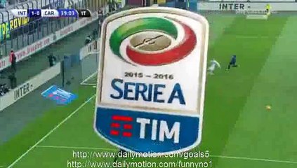Rodrigo Palacio AWESOME GOAL INTER 1 - 0 CARPI SERIE A