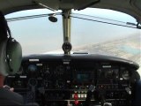 PA28 landing - Lydd (EGMD) circuit and crosswind landing. Big Planes