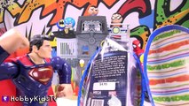 Superhero Egg Stack SURPRISES! Jokers Wild Spiderman Wired, Batman Doubled by HobbyKidsTV