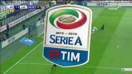 Rodrigo Palacio Goal - Inter Milano 1-0 Carpi FC - 24-01-2016