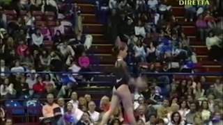 Romanian Gymnast on the Balance Beam