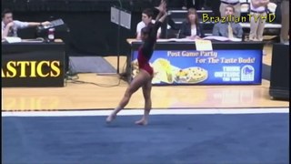 Gymnast gets wedgie warning from teammate