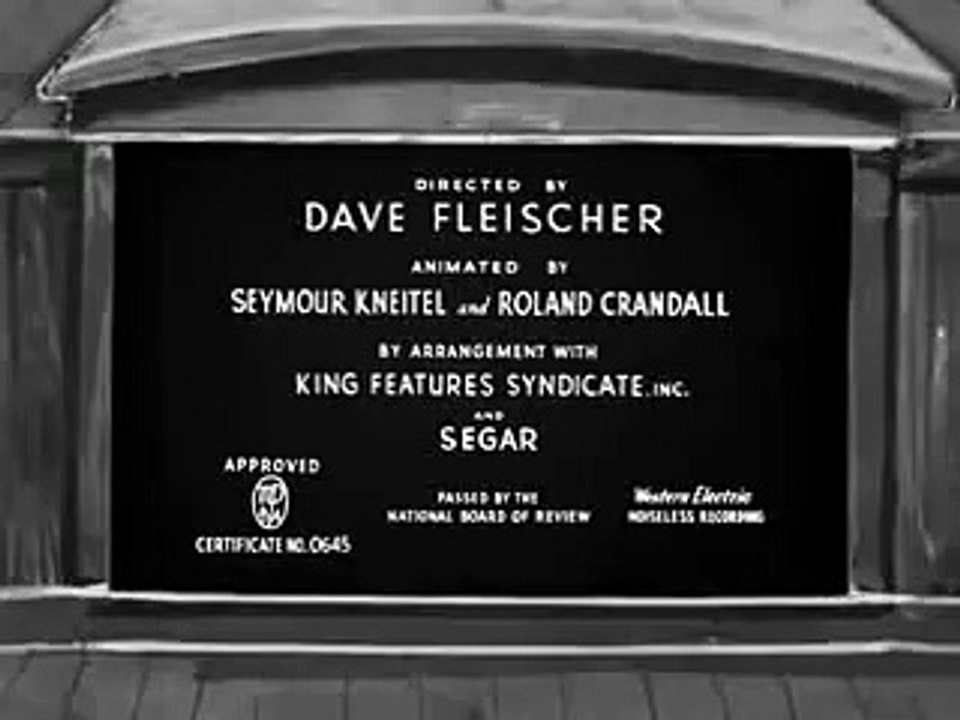 Popeye The Sailor - A Clean Shaven Man