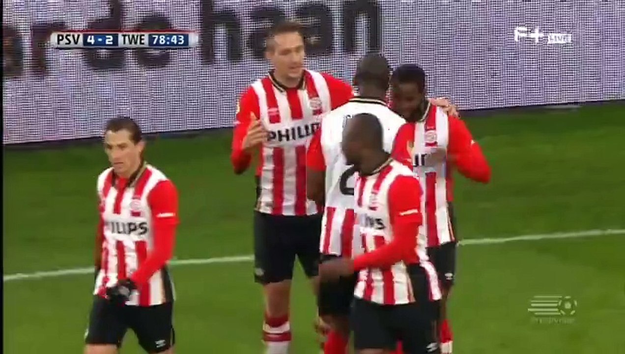 4-2  Florian Jozefzoon Goal  PSV v. Twente - 24.01.2016 HD