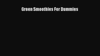 Green Smoothies For Dummies Free Download Book