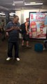 Subway Station Singer Belts Out Soulful Tune