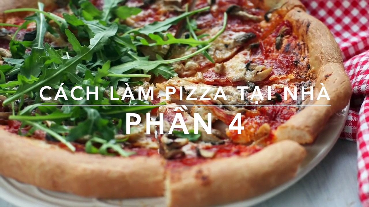 Cách làm Pizza không cần lò nướng (Công thức Pizza tráng chảo) - No oven Pizza