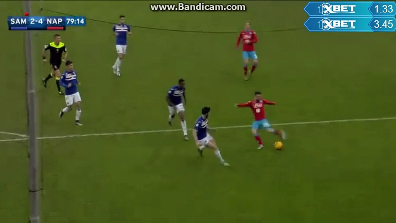 SAMPDORIA-NAPOLI 2-4 MERTENS