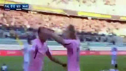 Robin Quaison Goal - Palermo vs Udinese 1-0 Serie A 2016