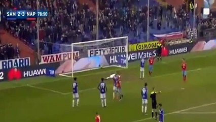 Dries Mertens Goal - Sampdoria vs Napoli 2-4 Serie A 2016