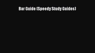 Bar Guide (Speedy Study Guides) Free Download Book