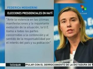 Mogherini insta a establecer consensos para la democracia en Haití