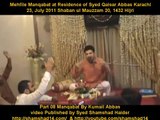 Mehfil e Manqabat Kumail Abbas   at Residence of Syed Qaisar Abbas Karachi