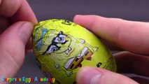 3 Surprise Eggs - Crocodile Gena and Cheburashka, Mickey Mouse, SpongeBob SquarePants