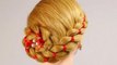4 Strand Braid with Ribbon. Hairstyles for long hair