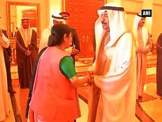 Sushma Swaraj meets Bahrain PM, Saudi MOFA