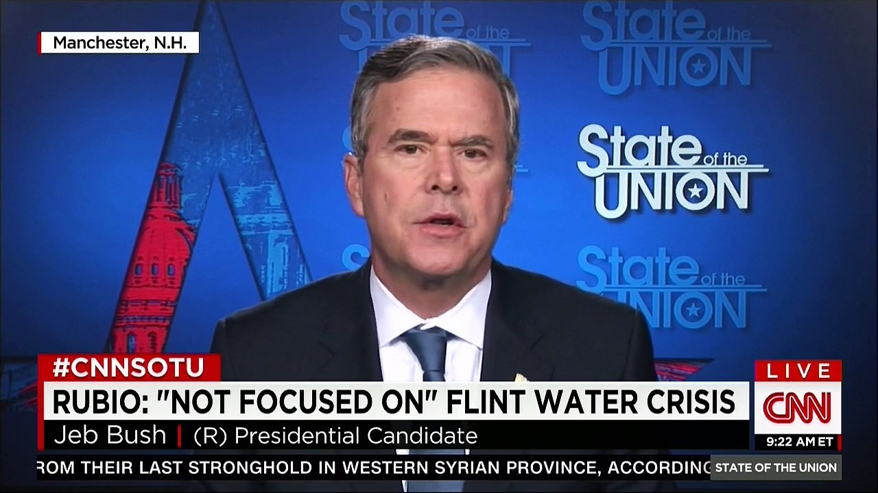 Jeb Bush says 'I admire Rick Snyder'
